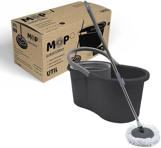 MOP GIRATÓRIO CESTO PLÁSTICO POP UTIL