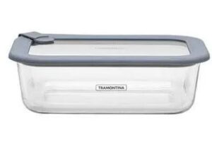 POTE DE VIDRO COM TAMPA EM SILICONE VITTRA TRAMONTINA