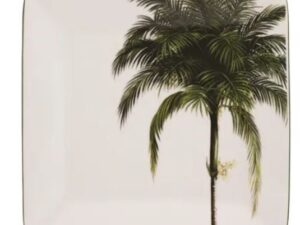 BANDEJA QUADRADA 20CM PALMEIRAS PORCELANA SCHMIDT 2258