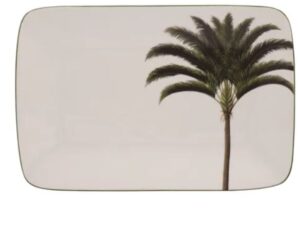 BANDEJA RETANGULAR 27CM PALMEIRAS PORCELANA SCHMIDT 2258