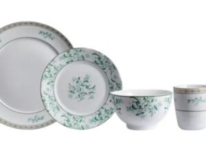 JOGO COM BOWL E CANECA 16 PEÇAS BUZIOS PORCELANA SCHMIDT 2406