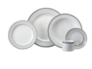 JOGO DE JANTAR E CHÁ ALINE 20 PEÇAS PORCELANA SCHMIDT 2263