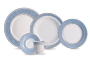 JOGO DE JANTAR E CHÁ DIVA 30 PEÇAS PORCELANA SCHMIDT 2276