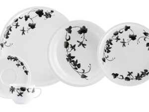 JOGO DE JANTAR E CHÁ JADE 20 PEÇAS PORCELANA SCHMIDT 2444