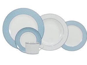 JOGO DE JANTAR E CHÁ MAITÊ 20 PEÇAS PORCELANA SCHMIDT 2264