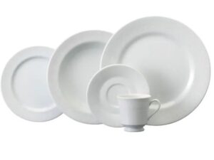 JOGO DE JANTAR E CHÁ NOIVA 20 PEÇAS PORCELANA SCHMIDT 2248