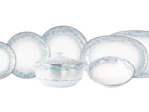 JOGO DE JANTAR SENSILE BLU 41 PEÇAS PORCELANA SCHMIDT 2424