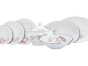 JOGO DE JANTAR  VITÓRIA 41 PEÇAS PORCELANA SCHMIDT 0397