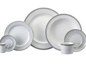 JOGO DE JANTAR CHÁ E CAFÉ ALINE 42 PEÇAS PORCELANA SCHMIDT 2263