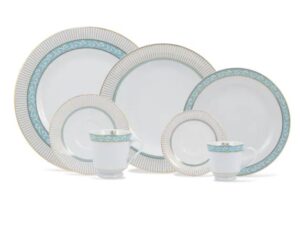 JOGO DE JANTAR CHÁ E CAFÉ AUDREY 42 PEÇAS PORCELANA SCHMIDT 2251