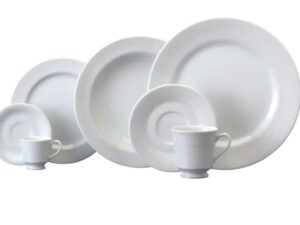 JOGO DE JANTAR CHÁ E CAFÉ NOIVA 42 PEÇAS PORCELANA SCHMIDT 2248