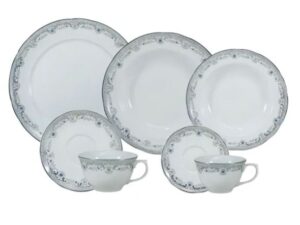 JOGO DE JANTAR E CHÁ SAINT GERMAIN 42 PEÇAS PORCELANA SCHMIDT 2339