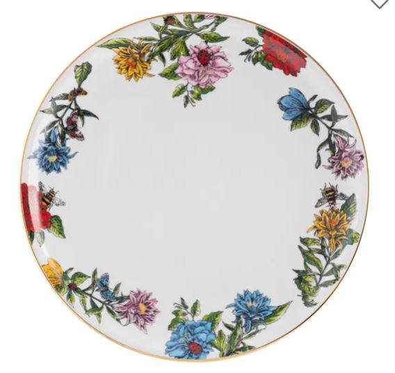 PRATO RASO 27CM HIPPIE CHIC PORCELANA SCHMIDT 2439