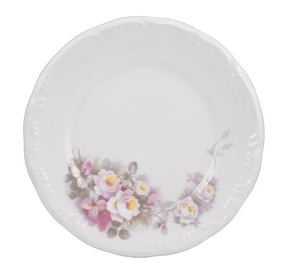 PRATO RASO 23CM VITÓRIA PORCELANA SCHMIDT 0397