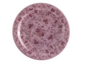 PRATO DE SOBREMESA 19CM LAVANDA PORCELANA SCHMIDT 2441