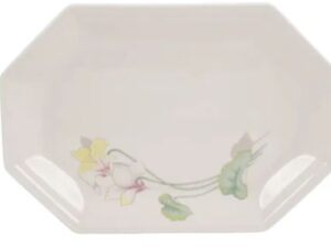 TRAVESSA RASA OITAVADA OVAL ENCANTO PORCELANA SCHMIDT E373