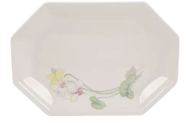 TRAVESSA RASA OITAVADA OVAL ENCANTO PORCELANA SCHMIDT E373
