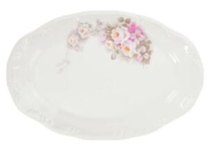 TRAVESSA RASA OVAL ETERNA PORCELANA SCHMIDT E351
