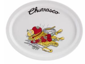 TRAVESSA RASA 29CM CHURRASCO PORCELANA SCHMIDT 2435