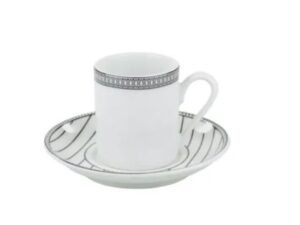 XÍCARA DE CAFÉ COM PIRES 80ML ALINE PORCELANA SCHMIDT 2263