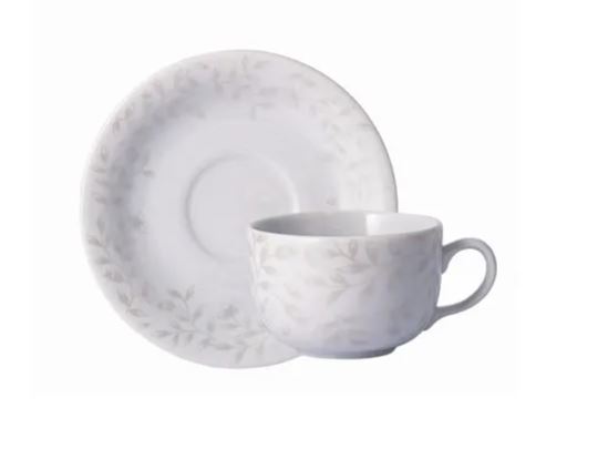 XÍCARA DE CAFÉ COM PIRES 100ML GUAPORÉ PORCELANA SCHMIDT 2395