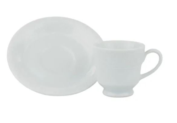 XÍCARA DE CAFÉ COM PIRES 60ML NOIVA PORCELANA SCHMIDT 2248