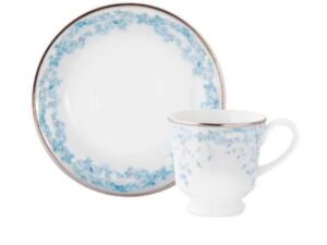 XÍCARA DE CAFÉ COM PIRES 60ML SENSILI BLU PORCELANA SCHMIDT 2424