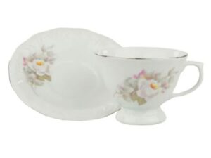 XÍCARA DE CAFÉ COM PIRES 70ML VITÓRIA PORCELANA SCHMIDT 0397