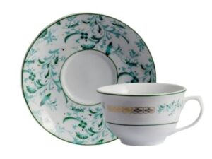 XÍCARA DE CHÁ COM PIRES 200ML BUZIOS PORCELANA SCHMIDT 2406