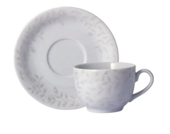 XÍCARA DE CHÁ COM PIRES 200ML GUAPORÉ PORCELANA SCHMIDT 2395