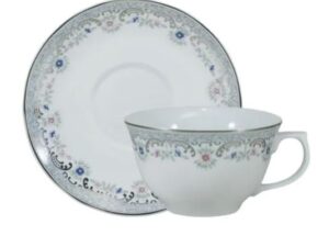 XÍCARA DE CHÁ COM PIRES 200ML SAINT GERMAIN PORCELANA SCHMIDT 2339
