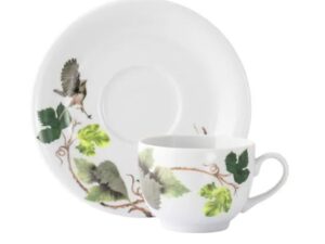 XÍCARA DE CHÁ COM PIRES 200ML UIRAPURU PORCELANA SCHMIDT 2423