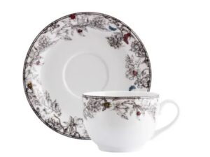 XÍCARA DE CHÁ COM PIRES 200ML VIVEIRO PORCELANA SCHMIDT 2440