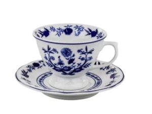 XÍCARA DE CHÁ COM PIRES 200ML CEBOLINHA PORCELANA SCHMIDT 2617