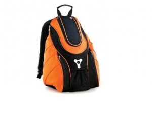 MOCHILA LARANJA E PRETA EM POLYESTER 300D 20L MA-01607
