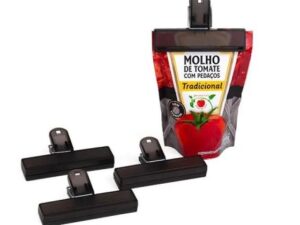 PRENDEDORES DE EMBALAGEM EM POLIESTIRENO FUMÊ 4PÇS PE-04102