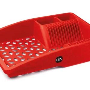 KIT PARA PIA 4 PEÇAS VERMELHO PLÁSTICO UZ