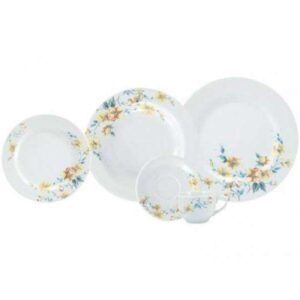 APARELHO DE JANTAR E CHÁ 30 PEÇAS PORCELANA SCHMIDT MÔNICA