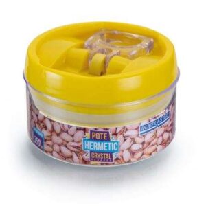 POTE HERMETIC CRYSTAL COLOR REDONDO MINI 350ML INJEPLASTEC 0182