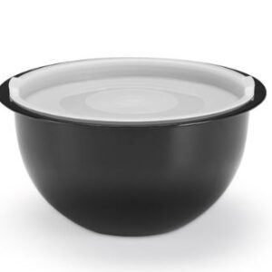 BOWL COM TAMPA HERMÉTICA PRETO 1,1L INJEPLASTEC 0227P