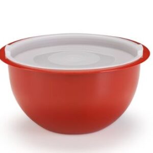 BOWL COM TAMPA HERMÉTICA VERMELHO 1,1L INJEPLASTEC 0227V