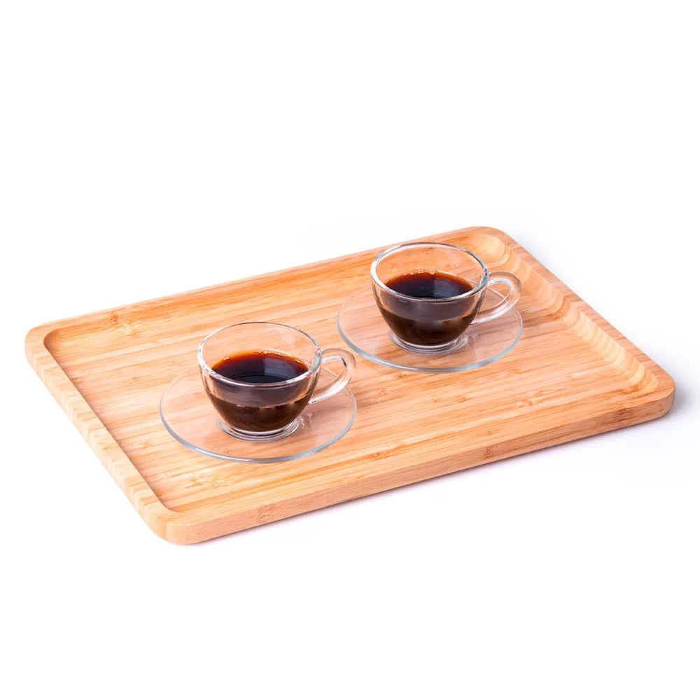 BANDEJA PARA SERVIR EM BAMBU 32CM WELF BT-03223