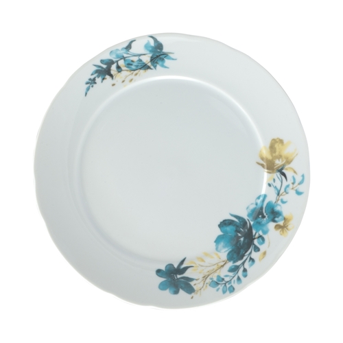 PRATO RASO ACQUA BLUE PORCELANA SCHMIDT