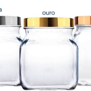 POTE STYLE M COM TAMPA PLÁSTICA METALIZADA 1150ML RUVOLO 1080511