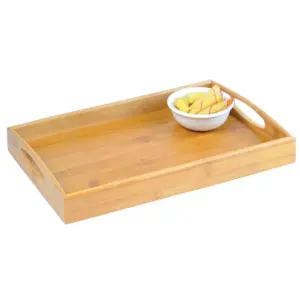 BANDEJA PARA SERVIR EM BAMBU 35CM WELF BT-13353