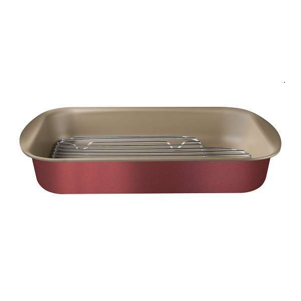 ASSADEIRA ANTIADERENTE 40CM STARFLON COM GRELHA DE ALUMINIO TRAMONTINA 20048/740