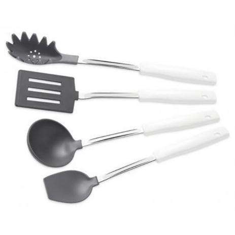 JOGO DE UTENSÍLIOS 4 PEÇAS BRANCO EASY TRAMONTINA 25299/807