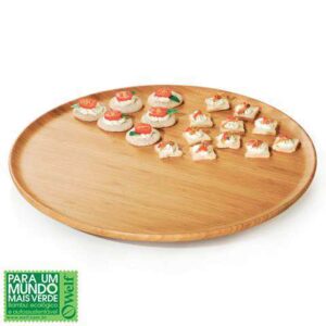 BANDEJA GIRATÓRIA EM BAMBU DENVER 46 CM WELF BT-04453