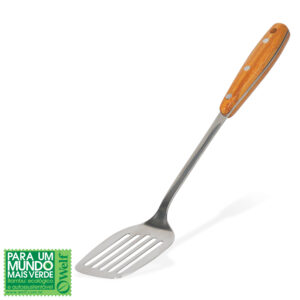 ESPATULA EM AÇO INOX COM CABO EM BAMBU 37CM WELF UB-80033