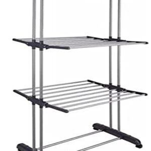 MULTI VARAL DE CHÃO DOBRÁVEL 3 ANDARES AÇO INOX